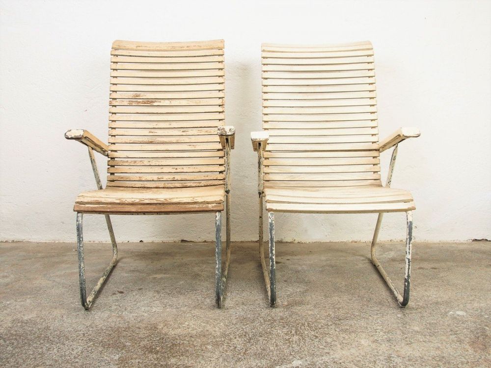 Gartenstühle Stahlrohr Bauhaus Van Der Rohe Thonet Ära (Gebraucht) in ...