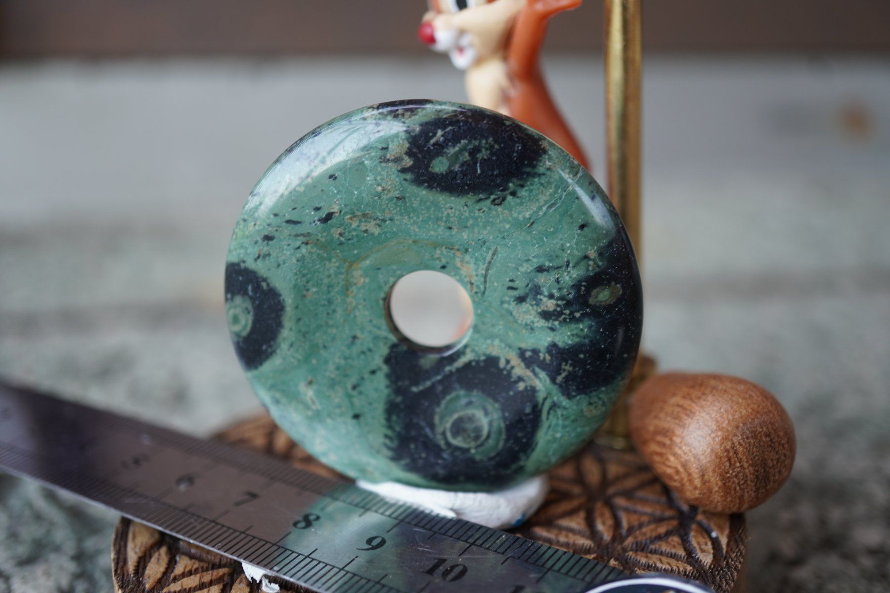Minerali & Pietre curative: Kambaba    Jasper  Pi Scheibe  ca 50mm   ab  1.-     Räumung – Nuovo e nell'imballaggio originale da Eschenbach SG venduto da topstone 7