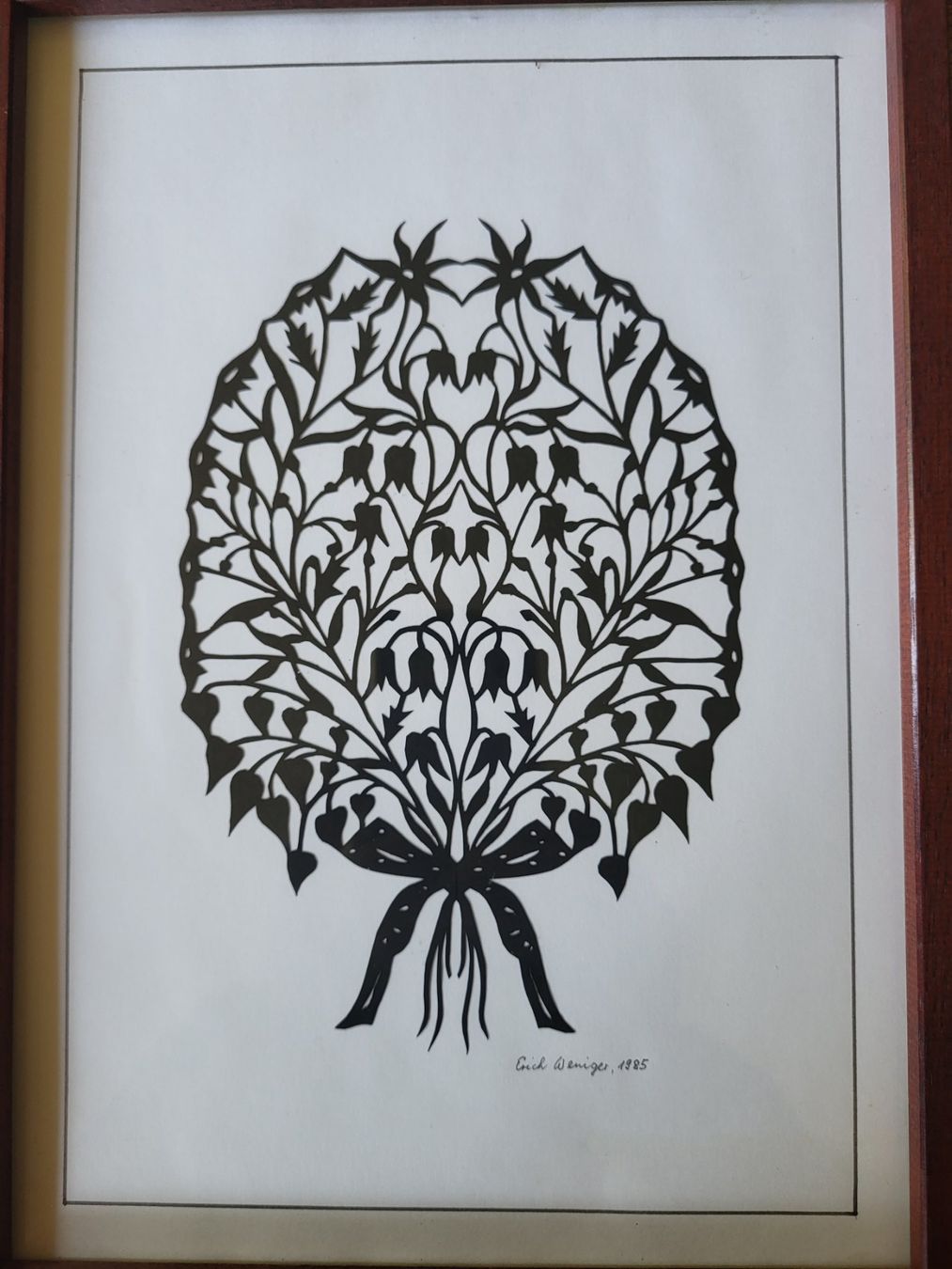Grafica & Litografie: Scherenschnitt Bild kunst handwerk – Nuovo (secondo la descrizione) da Turbenthal venduto da kai_6277