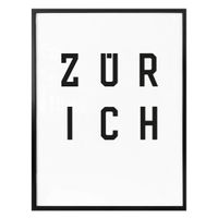 Poster Typographie Zürich 24x30cm  (neu, UVP 14.90 Fr.)