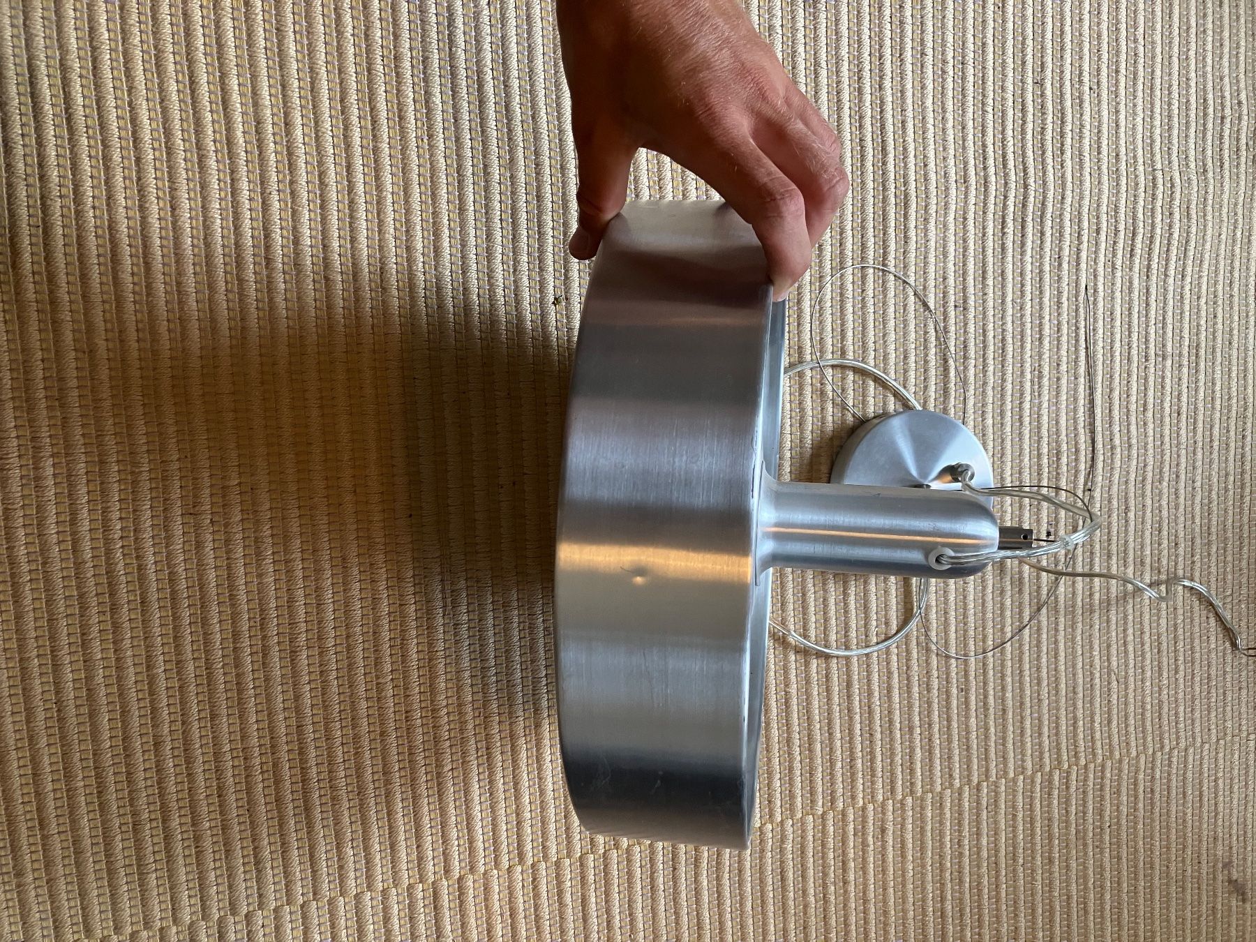 Lustres & lampes de plafonds: Deckenlampe Desingner Metall rund – D'occasion à Basel par highspeedvelo 1