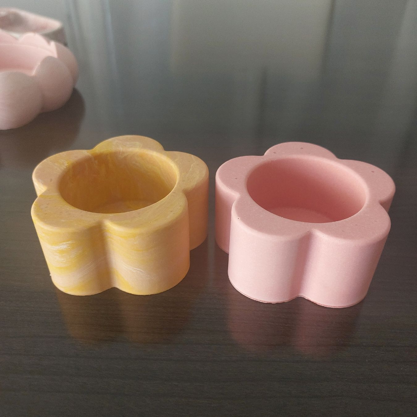 Tutte le decorazioni: Teelichthalter gelb Marmorierung Handmade – Nuovo e nell'imballaggio originale da Erlinsbach SO venduto da Inspirierend 5
