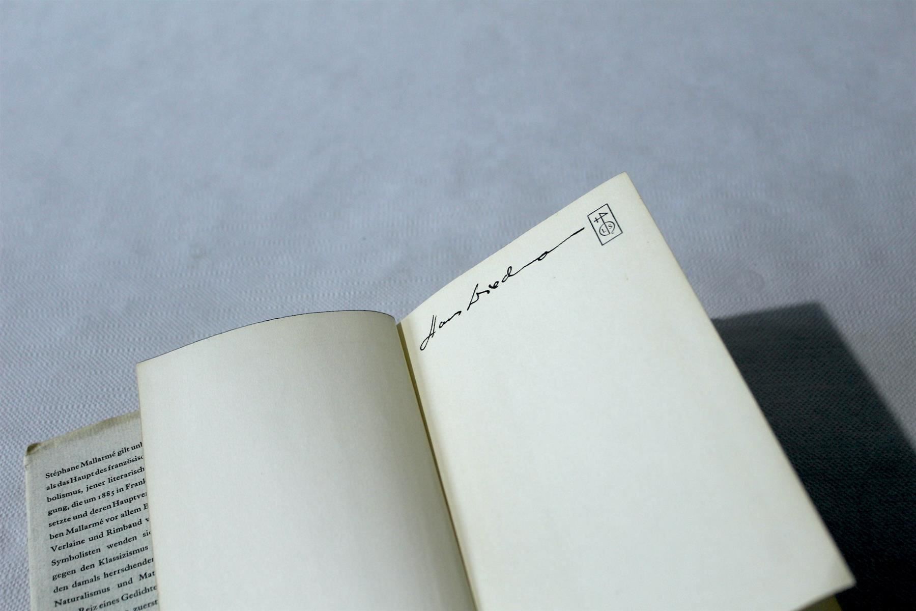 Libri: MALLARME STEPHANE: Sämtliche Gedichte – Usato da Bern venduto da Rare-Books 3