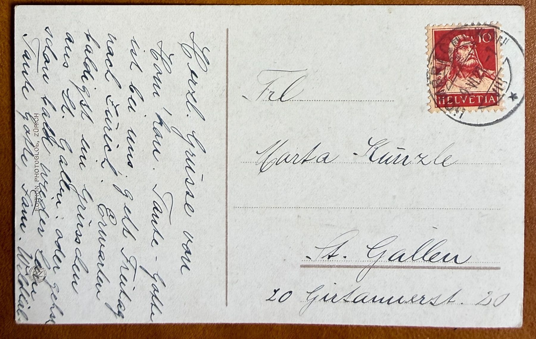 Cartoline postali: Clarens - 1921 – Usato da Lutry venduto da Ediego 1
