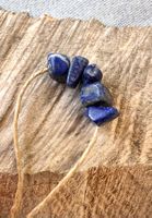 Lapis     Lapislazuli echte Rohsteine  gross gelocht   natur