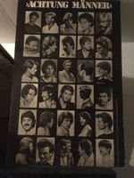 Männerfrisuren auf Spanplatte (Coiffure)