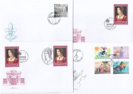 34 Stk. FDCs "Liechtenstein" 2007 & 2008