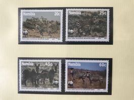 WWF Namibia 1991 Bergzebra Satz postfrisch