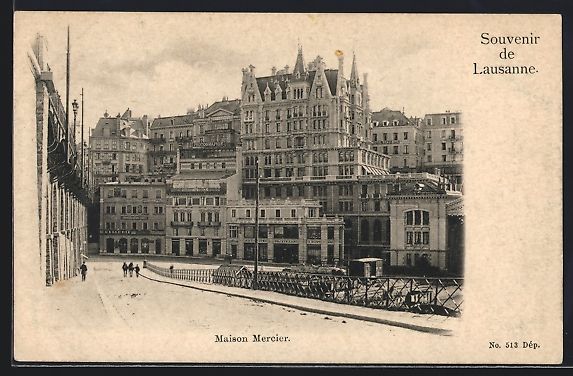 Cartes postales: AK Lausanne, Maison Mercier – D'occasion à Berlin par bartko-reher