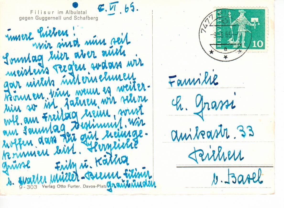Cartes postales: Filisur – D'occasion à Wolhusen par Curver9 1