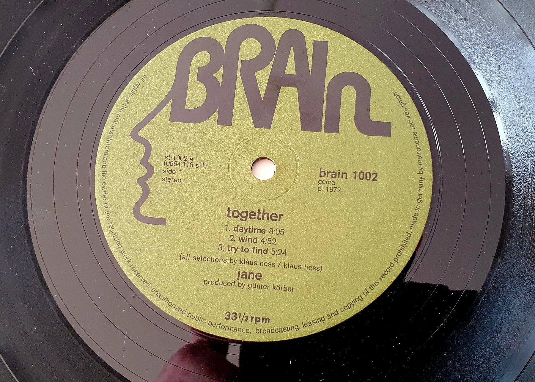 Schallplatten: JANE, Same Brain LP, MINT- – Gebraucht aus Kreuzlingen von Cdschlumpf 4