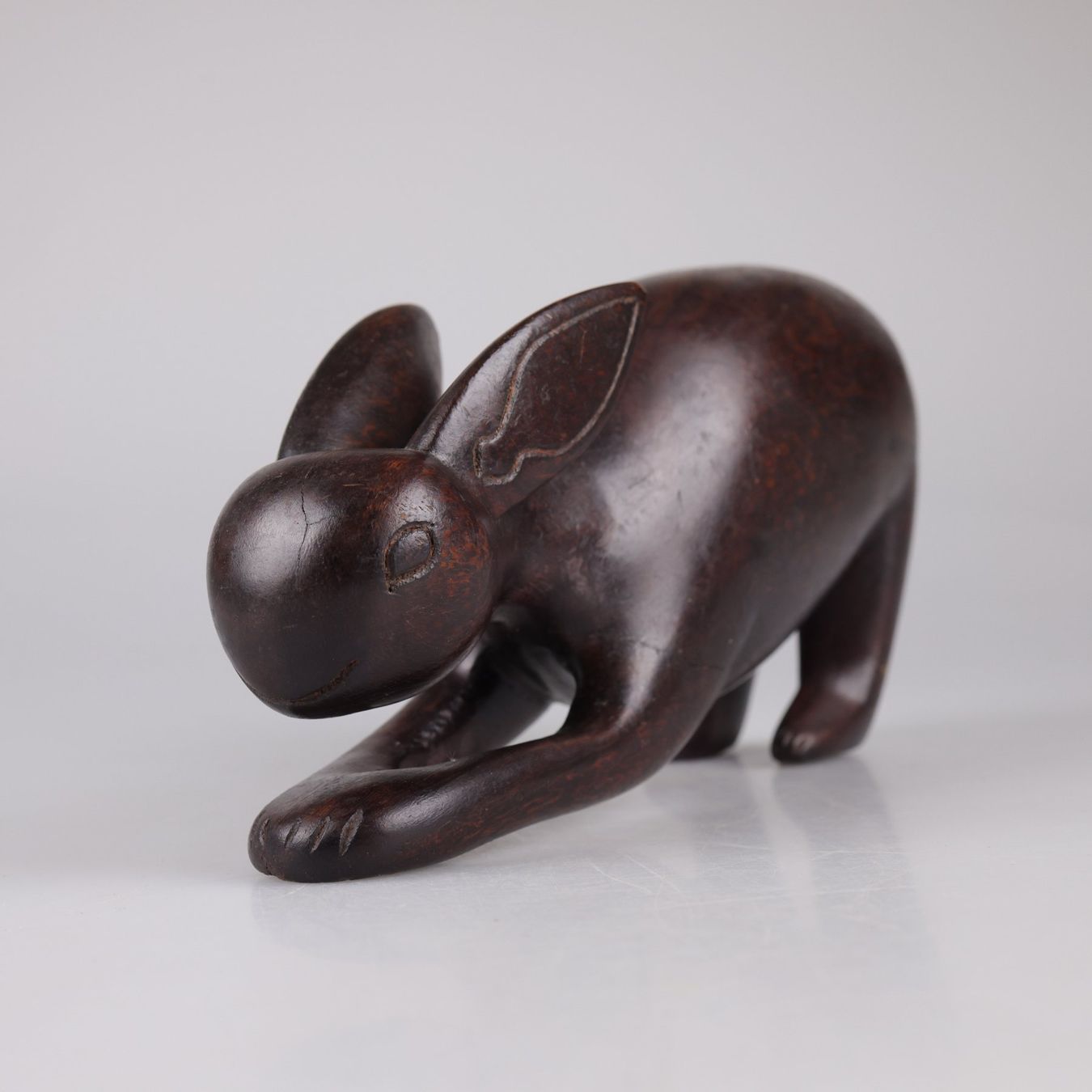 Sculture & Statue: Runder Hase - Holzfigur – Usato da Volketswil venduto da brockipfannenstil 6