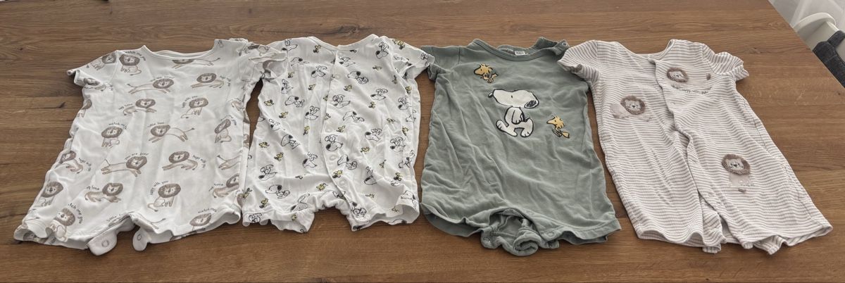 Pigiama & Simili: 4 Stück Kurzarm Babystrampler – Usato da Toffen venduto da Mara685