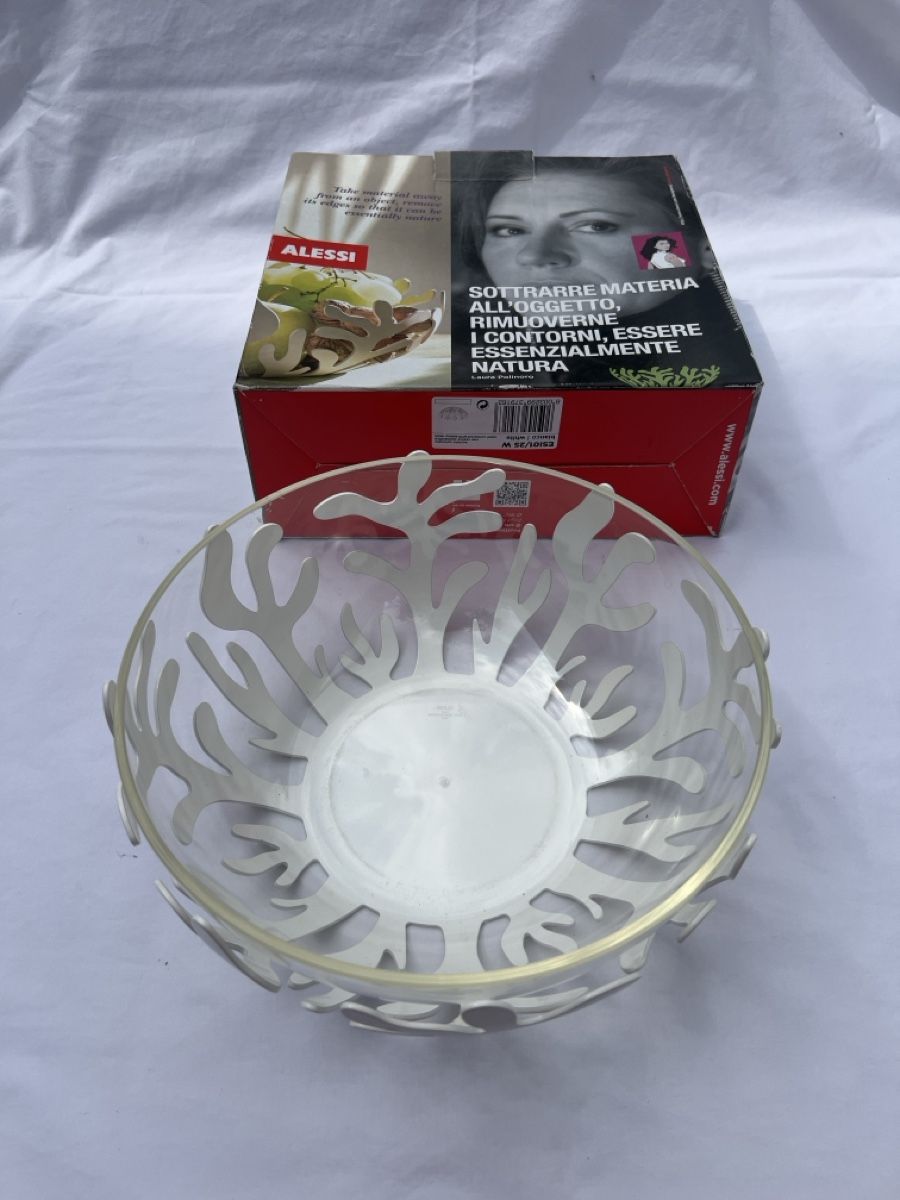 Alessi Ciotole: Obstschale Alessi weiss  25cm – Usato da Bachenbülach venduto da LarissaLaruss