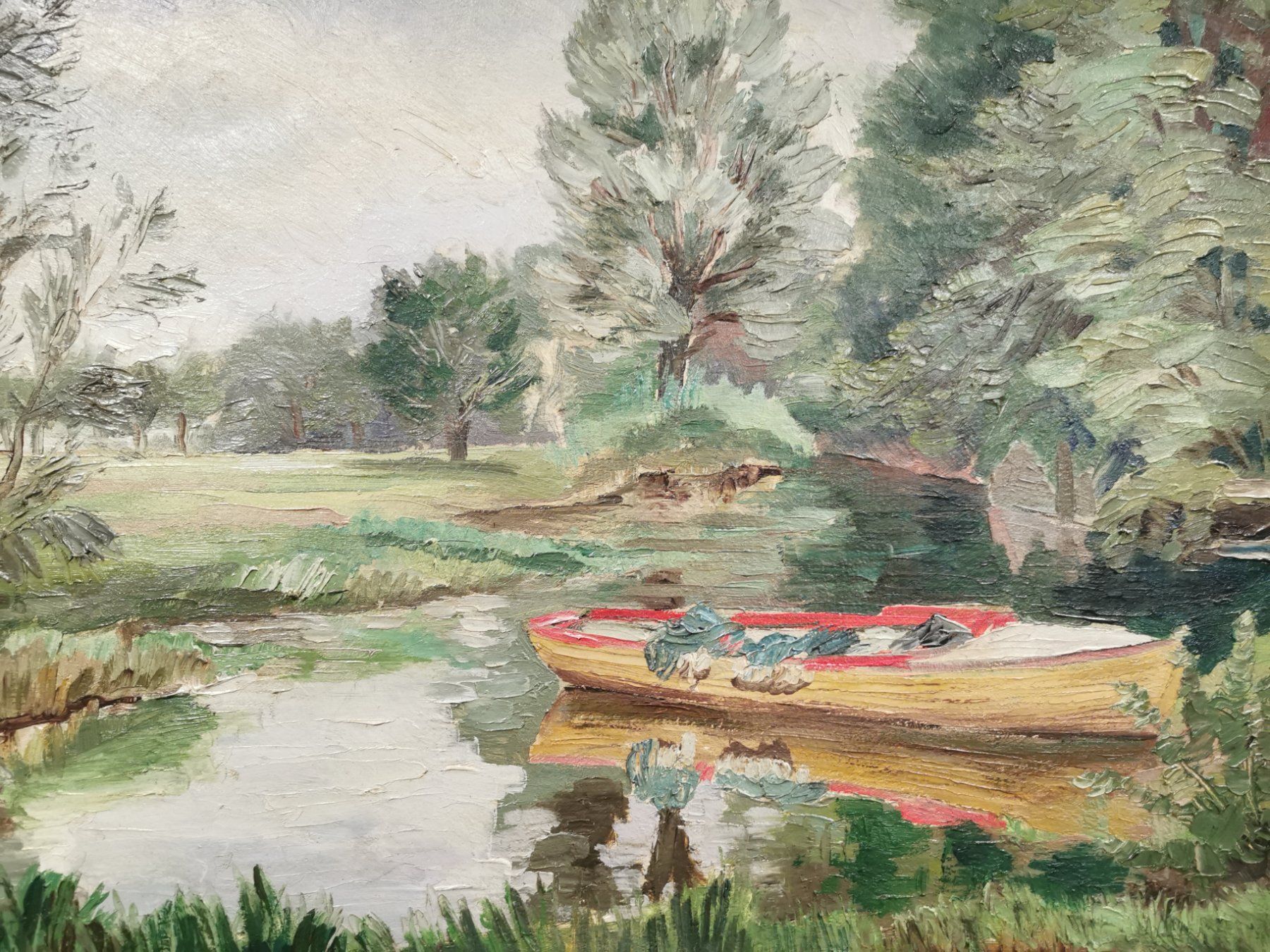 Gemälde: HUILE SUR TOILE SIGNÉE – Gebraucht aus Genève von Qanil77 1