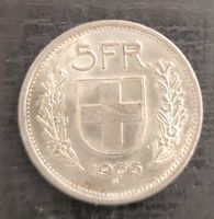 Schweizer 5 Franken Münze. Jahrgang 1966 
