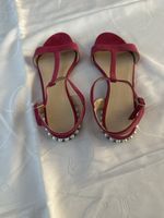 Sandale pink Grösse 38 Navyboot mit Perlen neuwertig