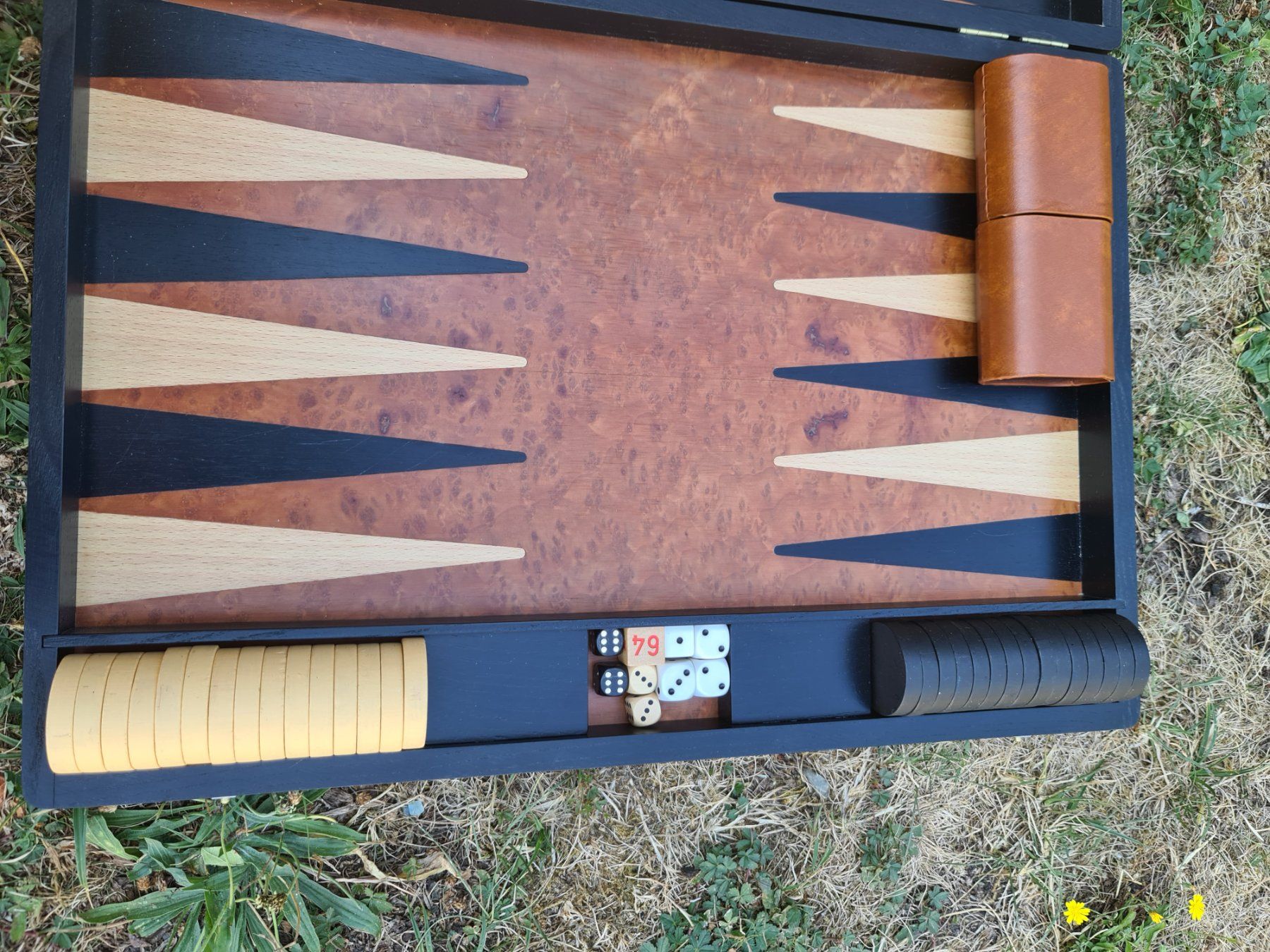 Spiele: Backgammon Spiel mit Zubehör neuwertig – Gebraucht aus Niederlenz von DaveDasWahnsinn 1