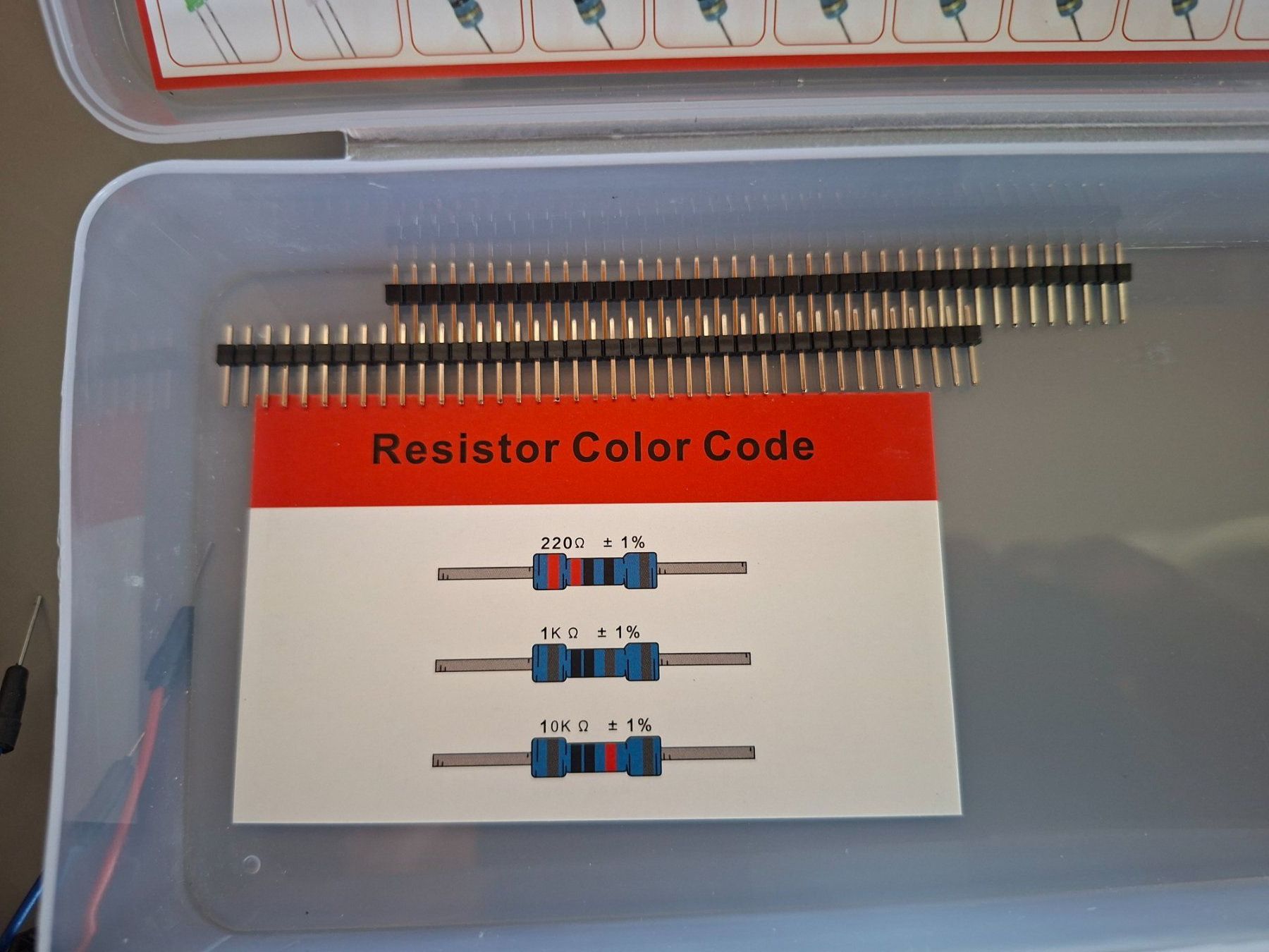 Componenti elettronici: Elektronik Set: Breadboard, LED, Widerstände uvm – Nuovo e nell'imballaggio originale da Watt venduto da MG_Products 2