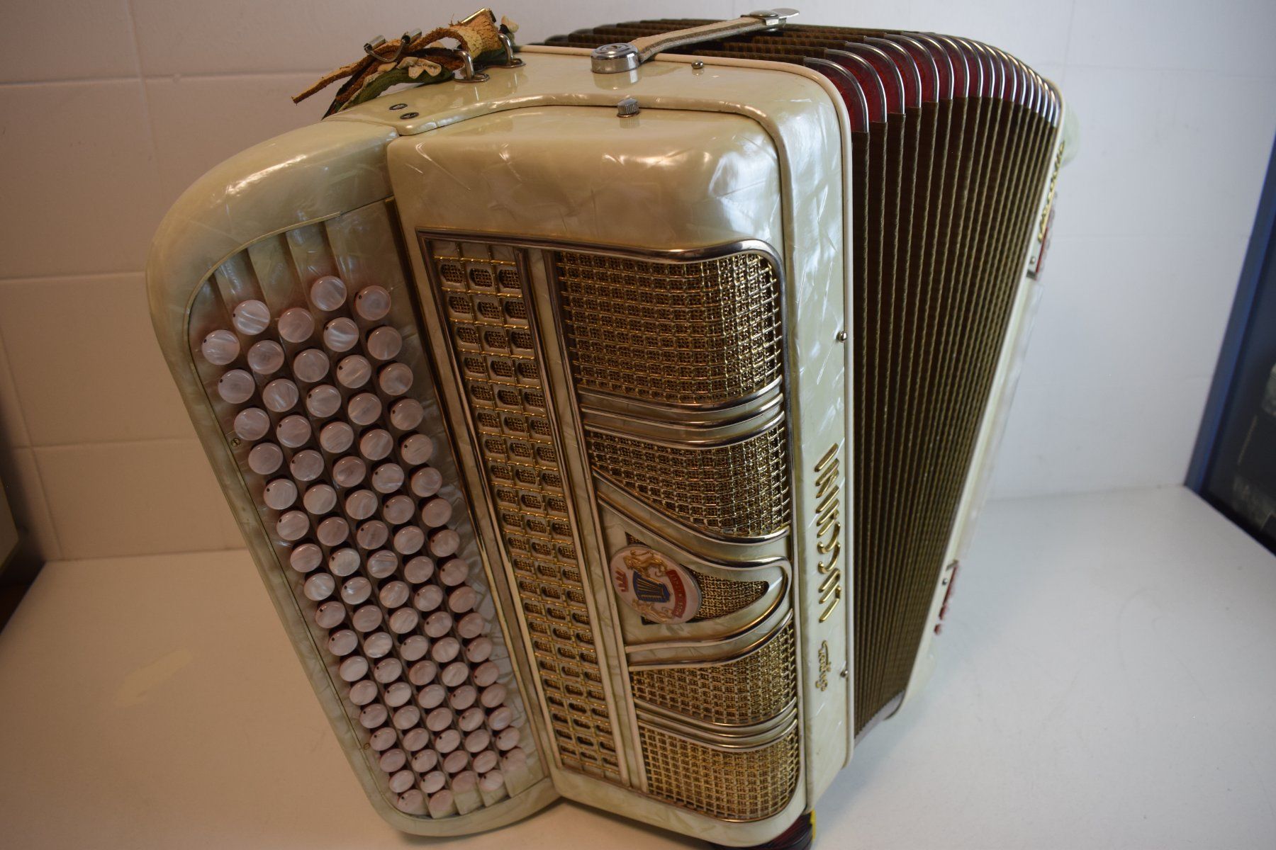 Strumenti musicali: Akkordeon chromatisch Super Lucchini Stufengriff – Usato da Zürich venduto da baumusik 5