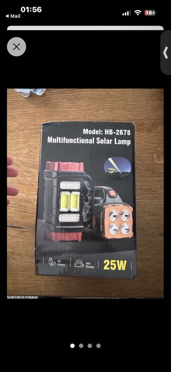 Lampen: Solar Lampe 25W LED – Neu und originalverpackt aus Dietikon von sal_zdn5