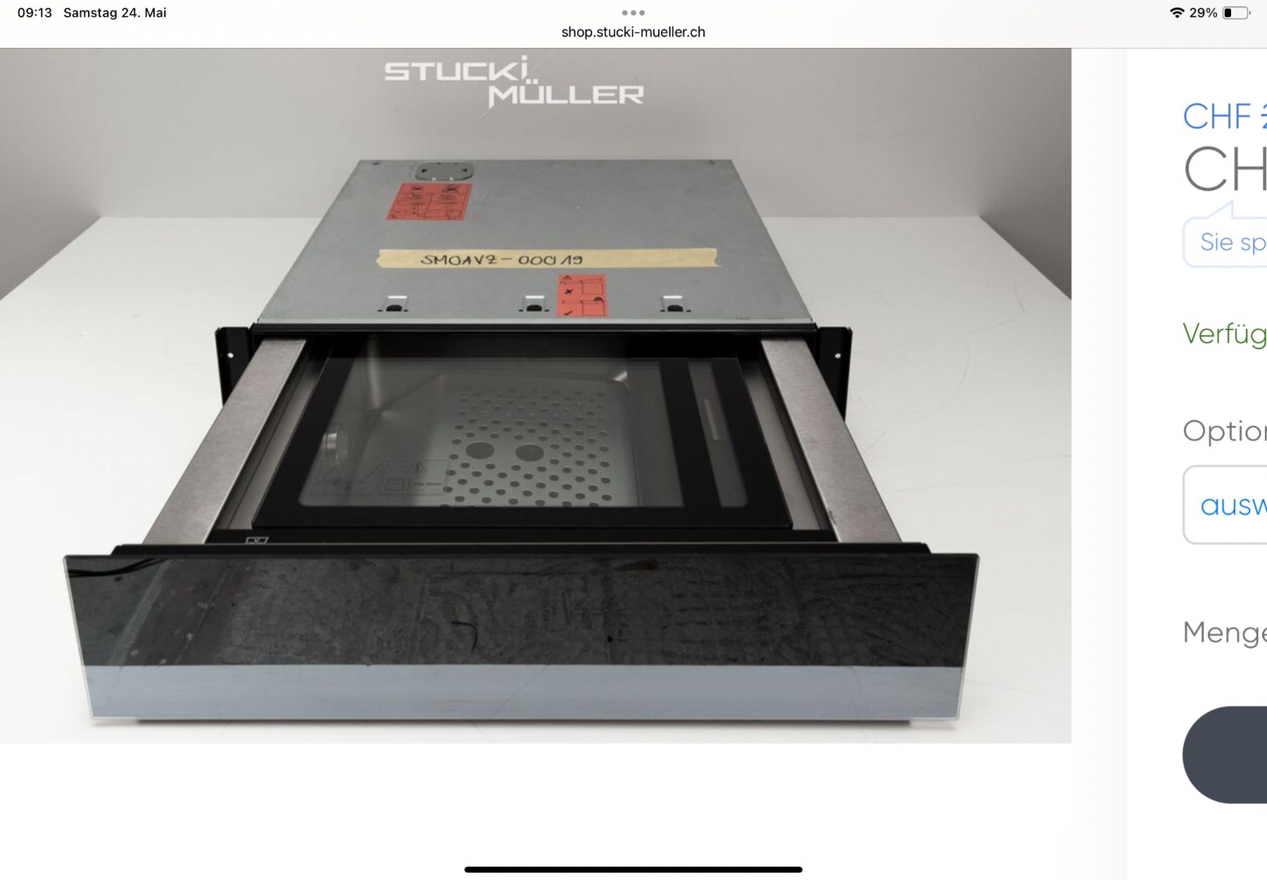 Elettrodomestici da cucina: Vacuumierschublade – Nuovo e nell'imballaggio originale da Herznach venduto da bugi76
