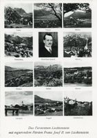 Liechtenstein  FL  mit 11 Gemeinden und Fürst Franz Josef