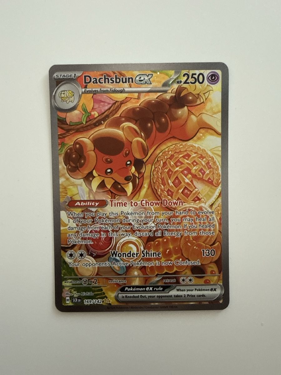 Pokémon Sammelbilder & Trading cards: Dachsbun ex, 169/142  – Neu (gemäss Beschreibung) aus Prilly von ell_t66r