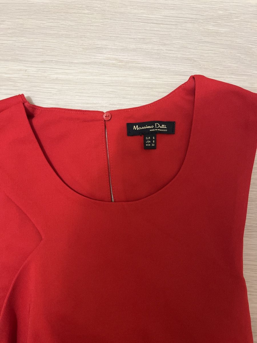 Massimo Dutti Top: Elegantes rotes Top Grösse S – Usato da Aesch BL venduto da san_trv5 2