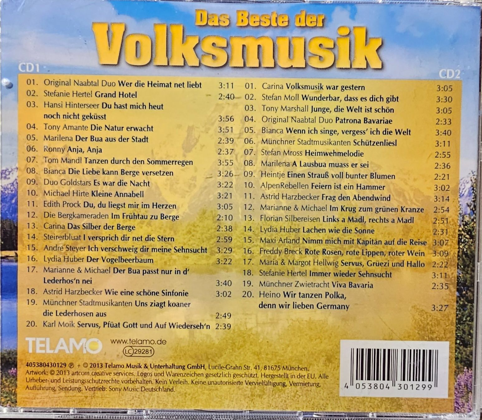 CD: Various - Das Beste der Volksmusik – Usato da Wahlen b. Laufen venduto da Cg10 1
