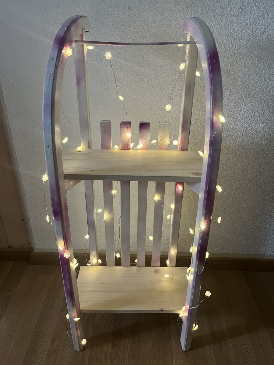 Tutte le decorazioni: Schlitten Regal mit LED Licht – Usato da Burgdorf venduto da Calvia