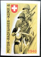 Soldatenmarke 2.WK, Motorradfhr Kp 8, 1940, ges, Wi Rdf 30-2