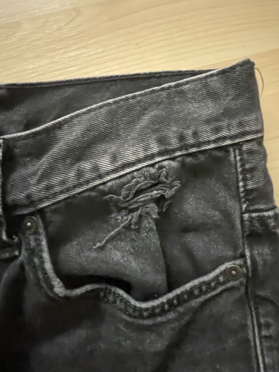 Jeans: Schwarze Destroyed Jeans Shorts Gr. 28 – Usato da Langendorf venduto da PetLuna 3