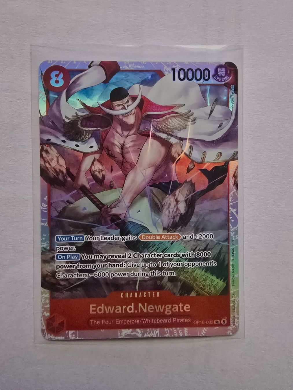 Bandai Carte collezionabili: Edward.Newgate OP16-003 SR – Nuovo (secondo la descrizione) da Chur venduto da Casdo