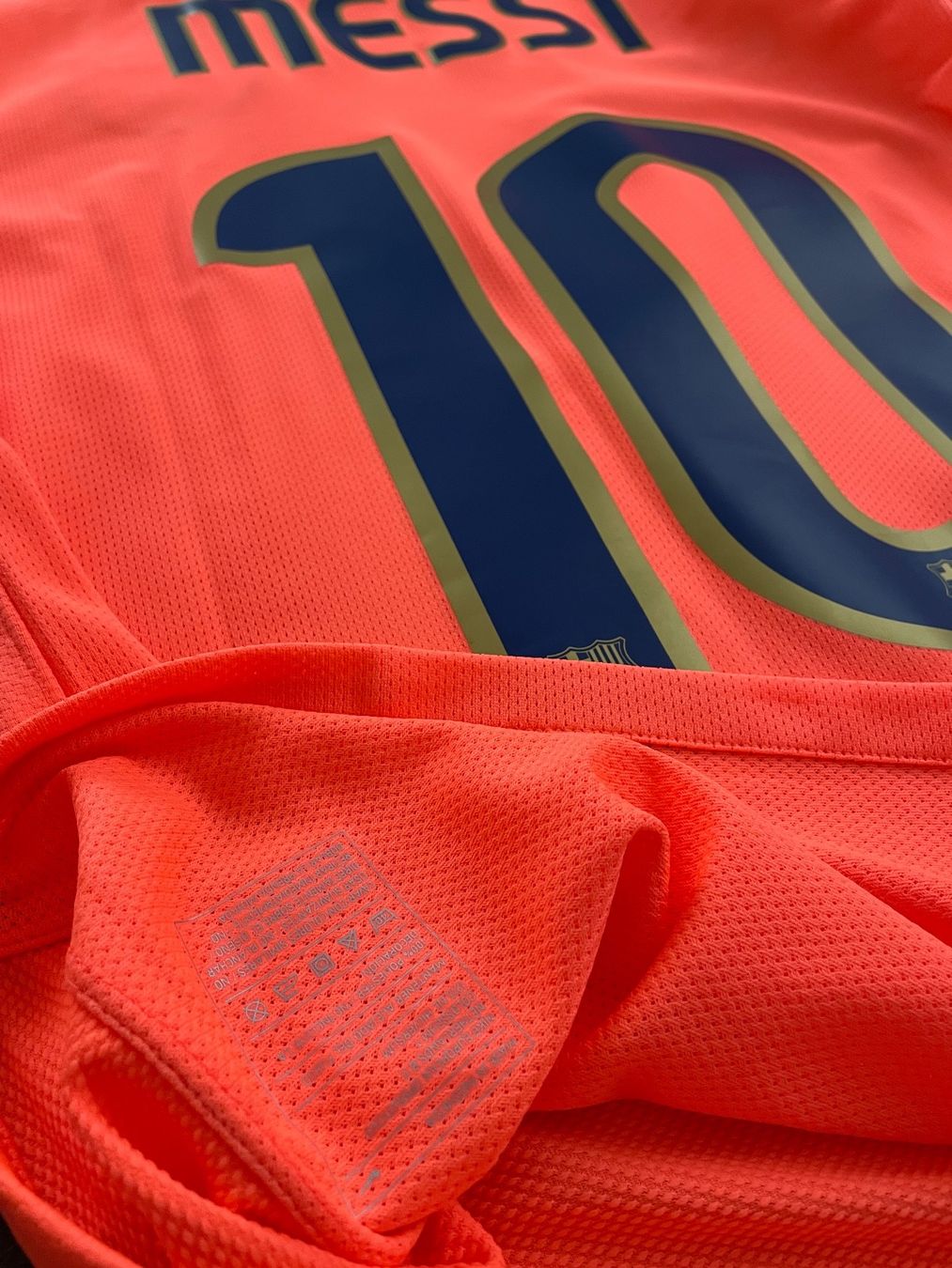 FC Barcelona Canottiere & Pantaloni: FC BARCELONA MESSI PLAYER ISSUE TRIKOT BARCA NIKE MATCHWORN – Nuovo (secondo la descrizione) da Rain venduto da JerseyLegends 7