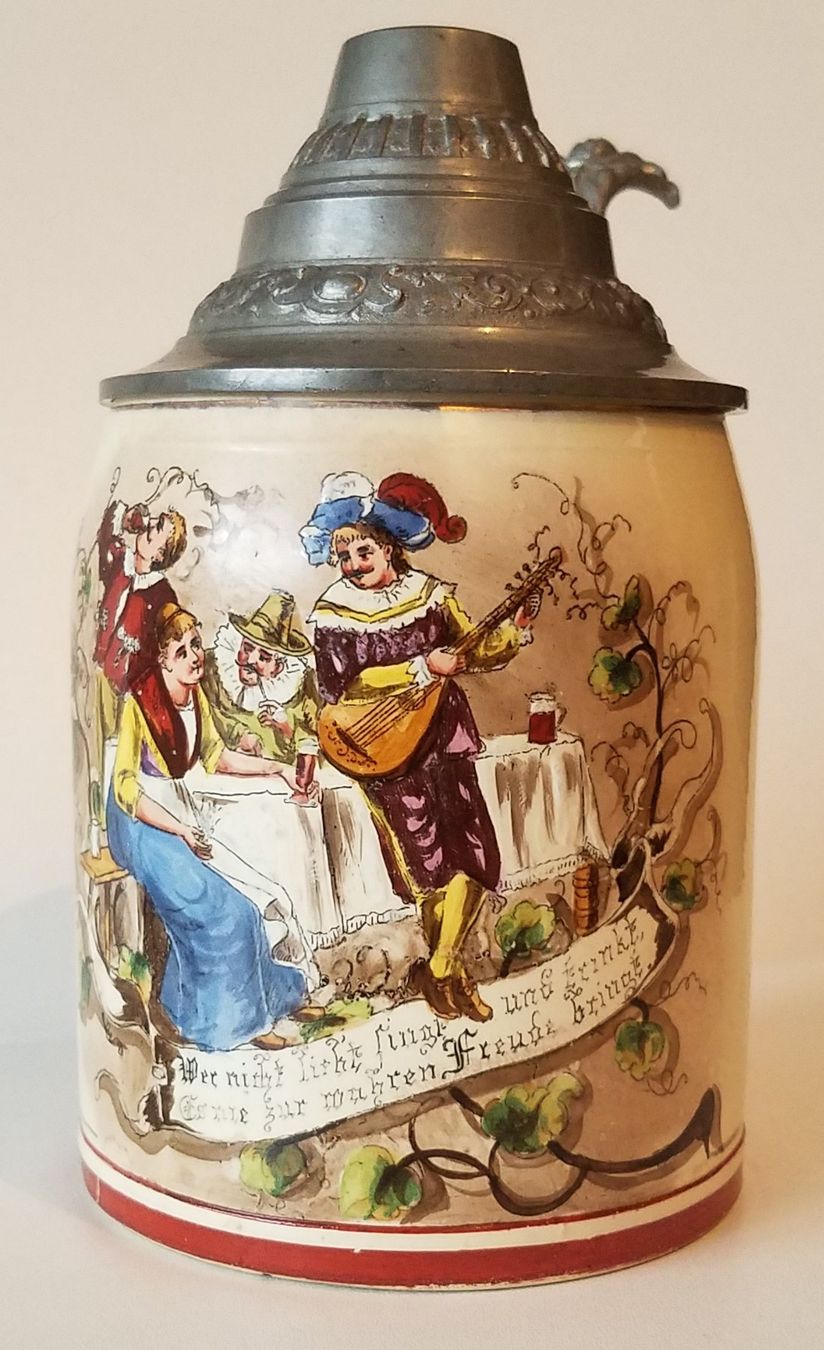 Bicchieri: Bierkrug alt mit Zinndeckel – Usato da Zürich venduto da El17an