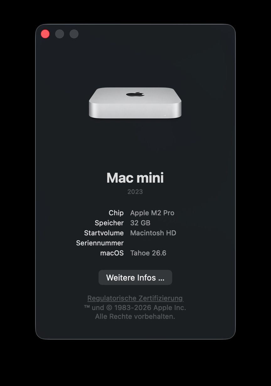 Apple PCs: Mac Mini M2 Pro, 32 GB RAM, 1TB, 10 GbE – Gebraucht aus Luzern von sofalounge 4