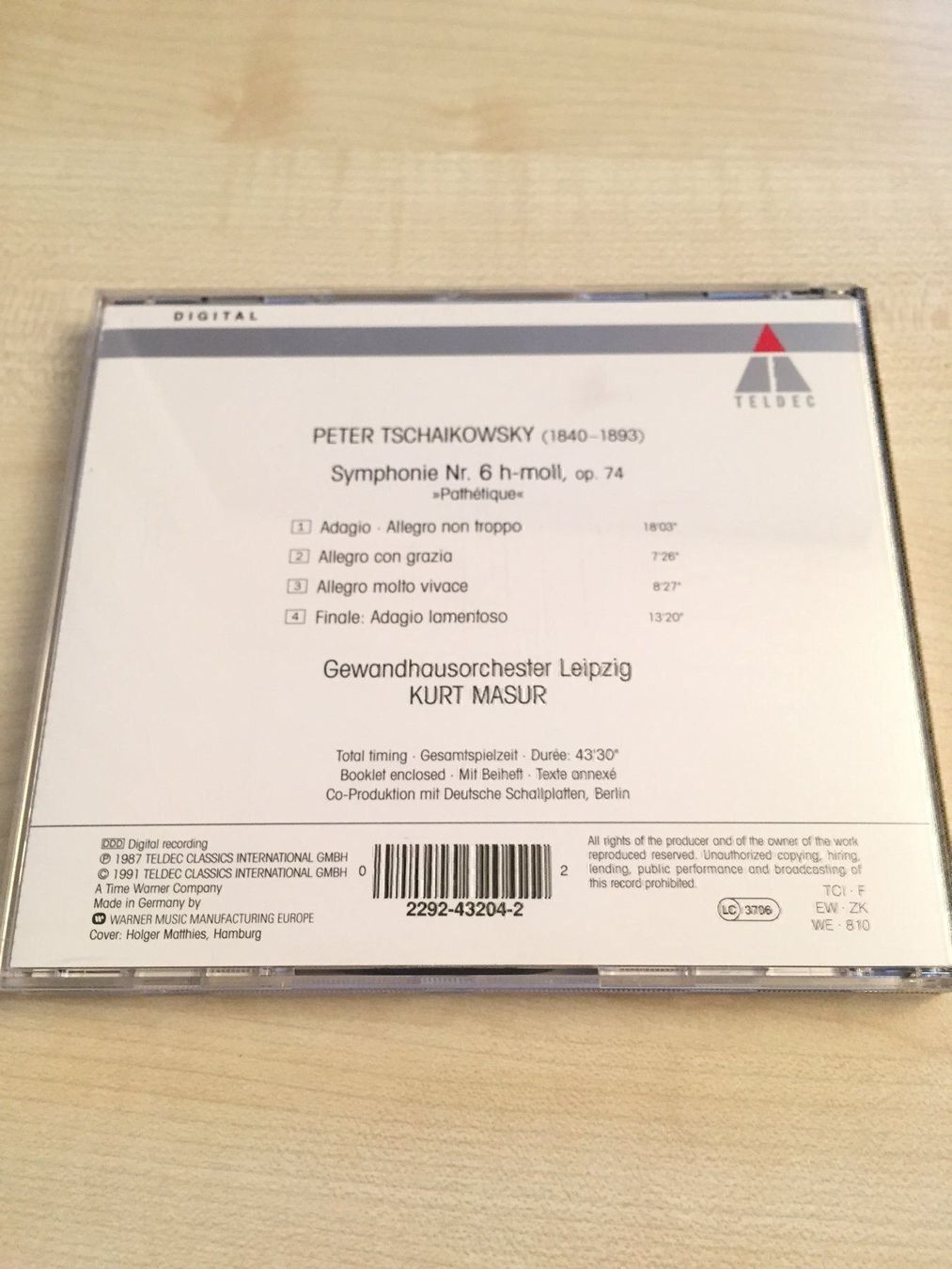 CD: Tschaikowsky - Symphonie Nr.6 – Usato da Rüti ZH venduto da alumedien 1