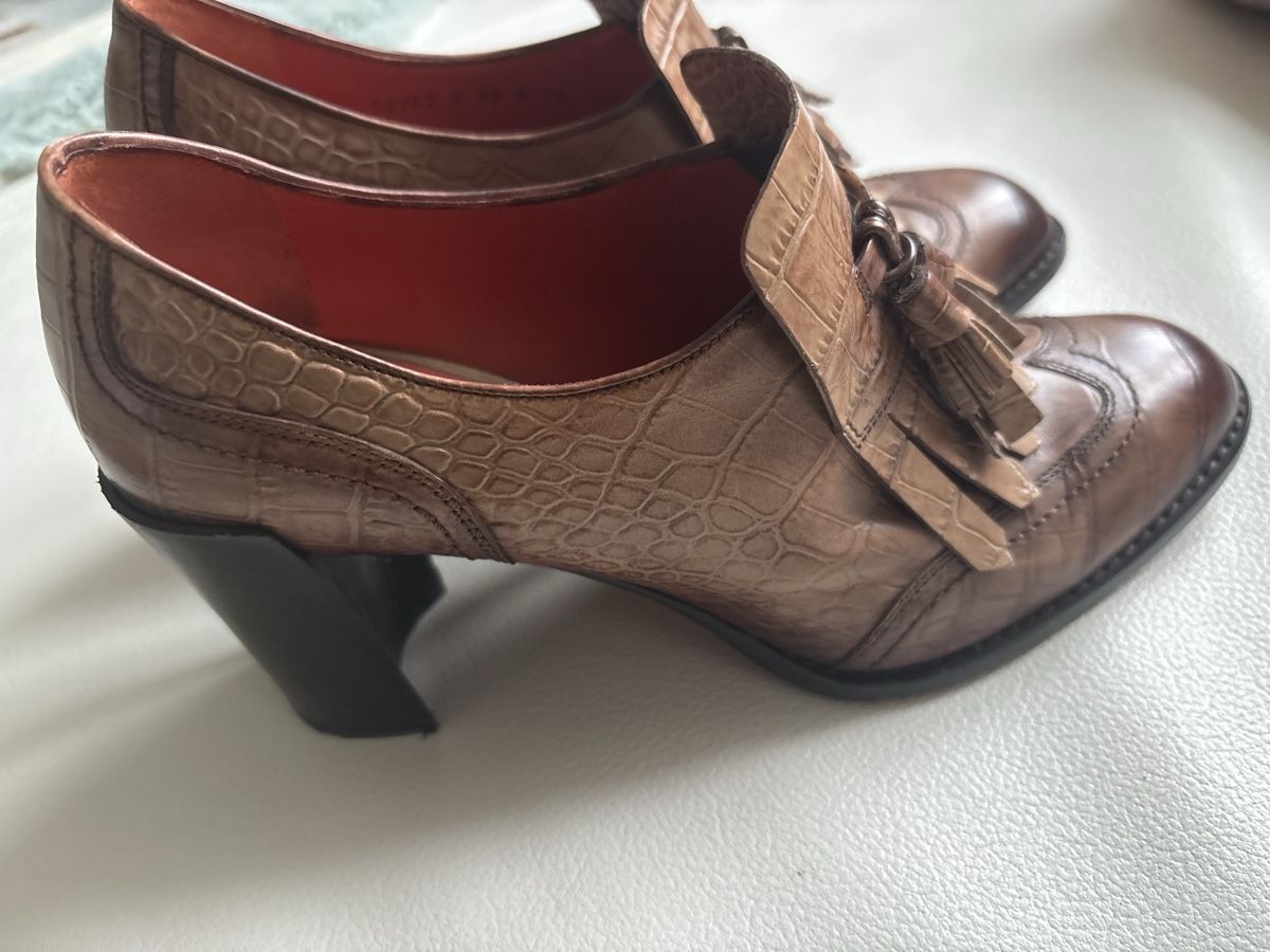 Santoni Scarpe da donna: Santoni Schuhe, Echtleder, Gr. 38! – Usato da langenthal venduto da rundholz7 1