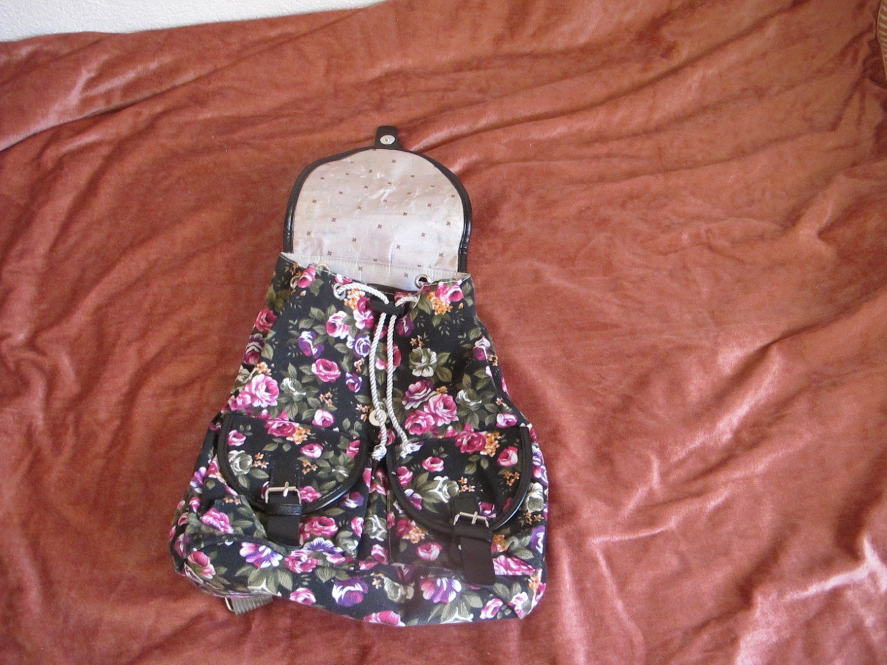 Rucksäcke: Damen Rucksack Blumenmuster neu – Neu (gemäss Beschreibung) aus Löhningen von Chimae67 6