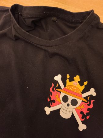 T-Shirt Burger King One Piece schwarz Grösse L Sammlerstück 
