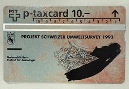 PTT p-taxcard Projekt Schweizer Umweltsurvey 1993 - Uni Bern