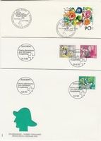 FDC Werbe ca. 143 Belege Nr. 395-820 (J 1963-91)   (FC123-B)