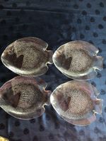 4Stück Fischteller Glas