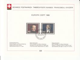 Sammelblätter PTT SBK 328 mit ET