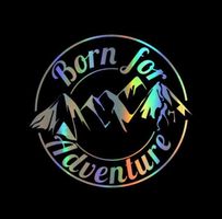 Aufkleber Born for Adventure % Black Friday%