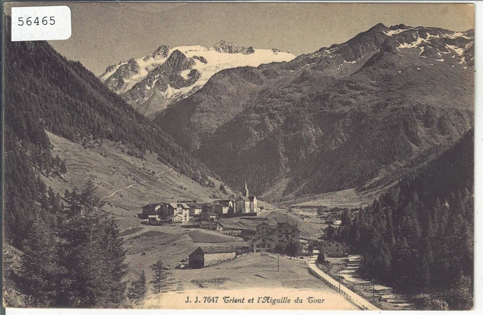 Cartoline postali: Trient et l'Aiguille du Tour – Usato da Ettingen venduto da Kartenplanet
