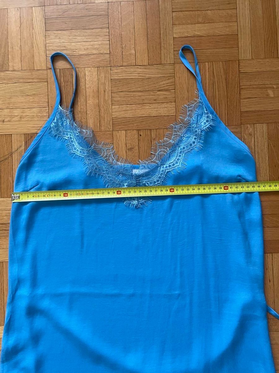 Kleider: Sommerkleid Gr. L, Seidenoptik, blau – Gebraucht aus Zürich von Maggi1980 1