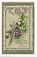 Namenstag - Herzlichen Glückwunsch - Maierisli  Präge-Litho
