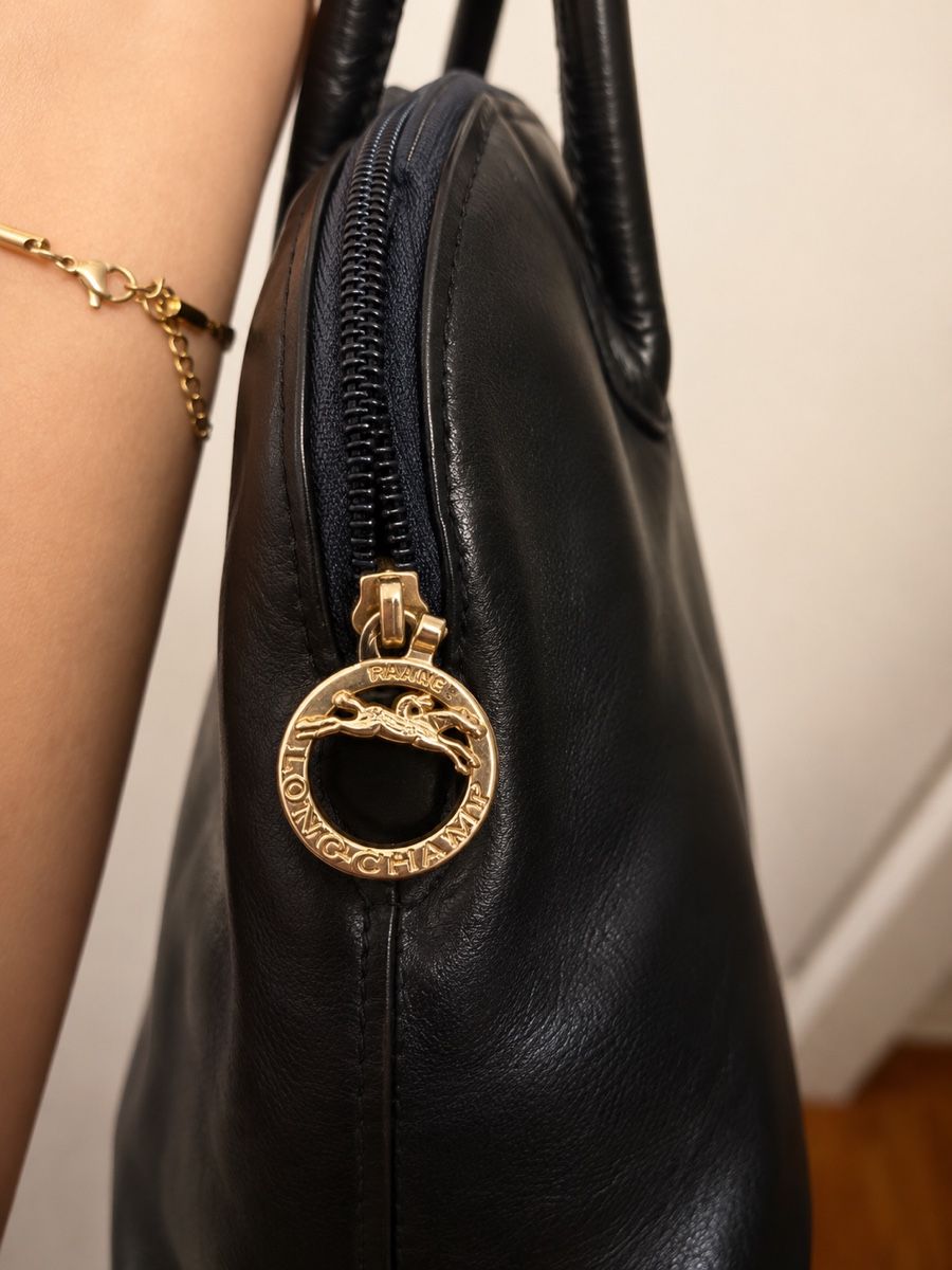 Longchamp Taschen für Damen: Sac Longchamp en cuir noir – Gebraucht aus Lausanne von cha_789k 4